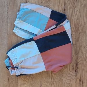 Obey Colorblock Drawstring Elastic Joggers